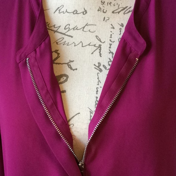 EXPRESS Purple Top Polyester - Picture 4 of 8